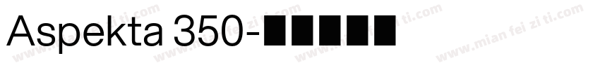 Aspekta 350字体转换